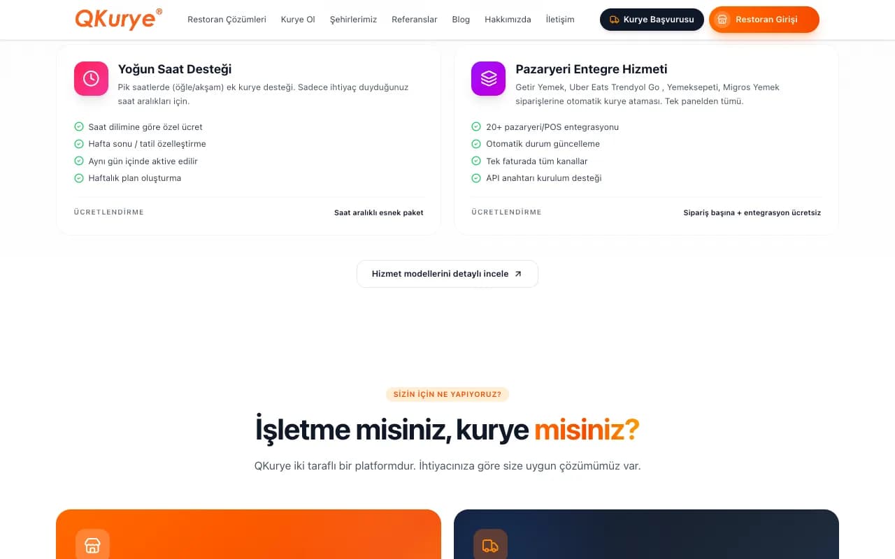 QKurye – Kurye Yönetim Yazılımı ekran görüntüsü 3